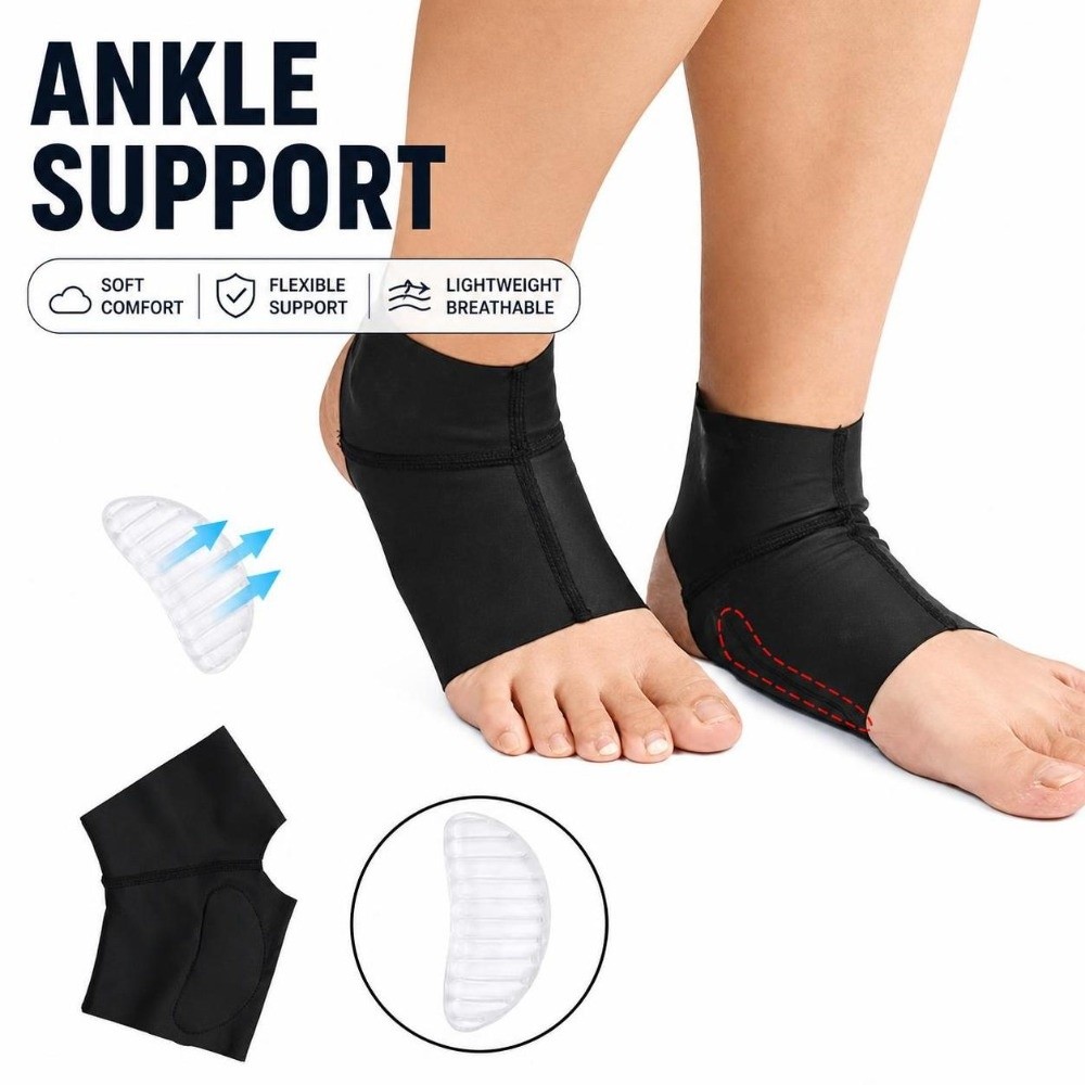 Ankle Brace Sock - 1 Pasang Alas Kaki Gel dengan