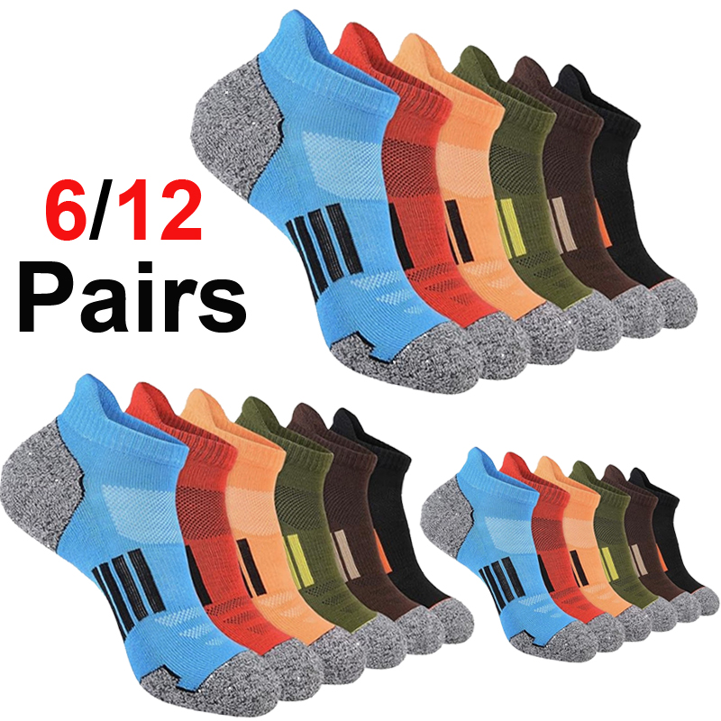 Ankle Sock Low Cut - 6/12 Pasang Kaus Kaki Pria Bergaris