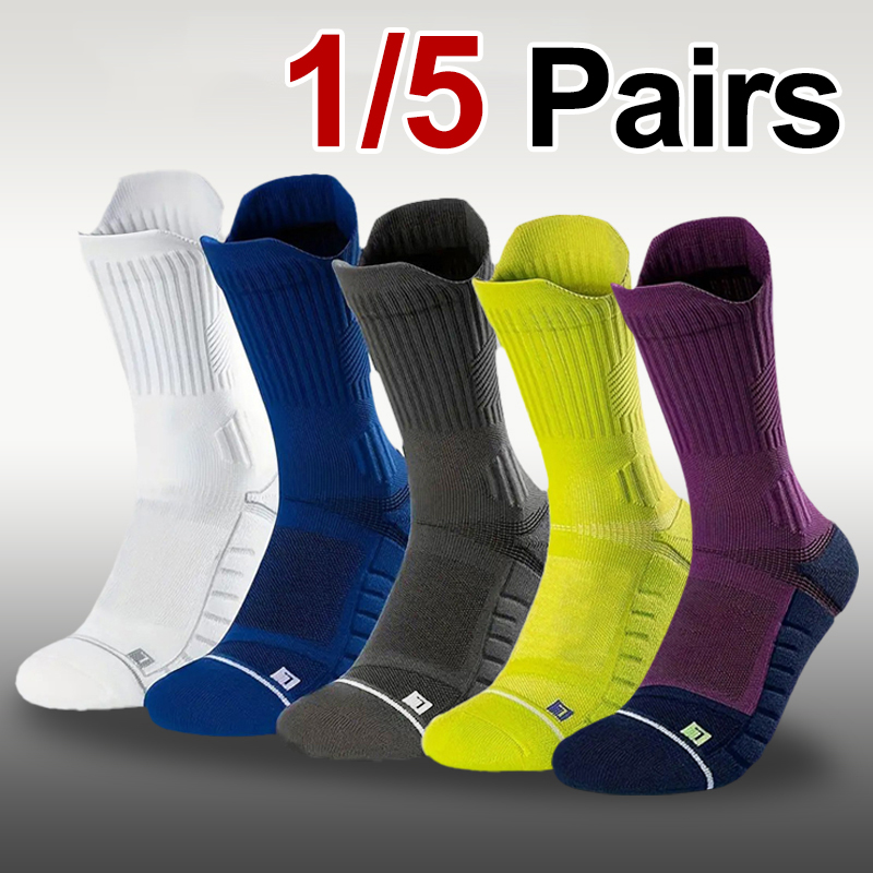 1/5 Pasang Kaus Kaki Olahraga  - Athletic Sock Cushion ulasan dan harga